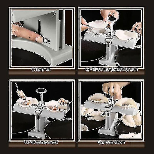 Dobbelthodet Automatisk Dumpling Maker Form for Husholdningsbruk