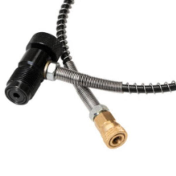 PCP Dykning HPAT Ventil Fyldestation Genopfyldningsadapter Top Spin Knap G5/8 Han 300Bar Luftinflation