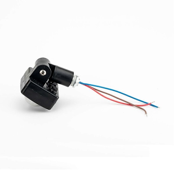 AC85265V IP65 Rörelsedetektor Justerbar PIR-brytare Ultratunn LED-lampa PIR Utomhus Rörelsedetektor, 10Mm Svart