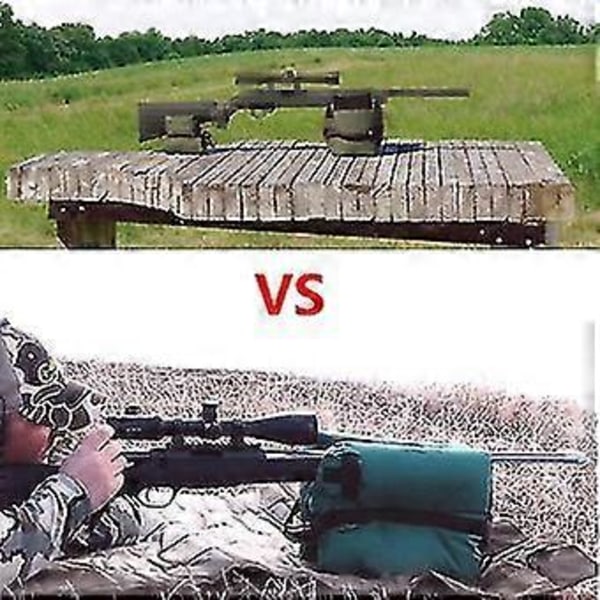 Taktisk Sniper Skyting Våpenstøtte Bag Front & Bak Rifle Målbenk Stativ Støtte Sandsekk Airsoft Veske Jakttilbehør