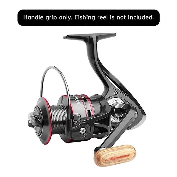 3 st Fiskespöhandtag Kraftgrepp Rotationsfiskespöhandtag Halksäker Fiskespöhandtag Träkn