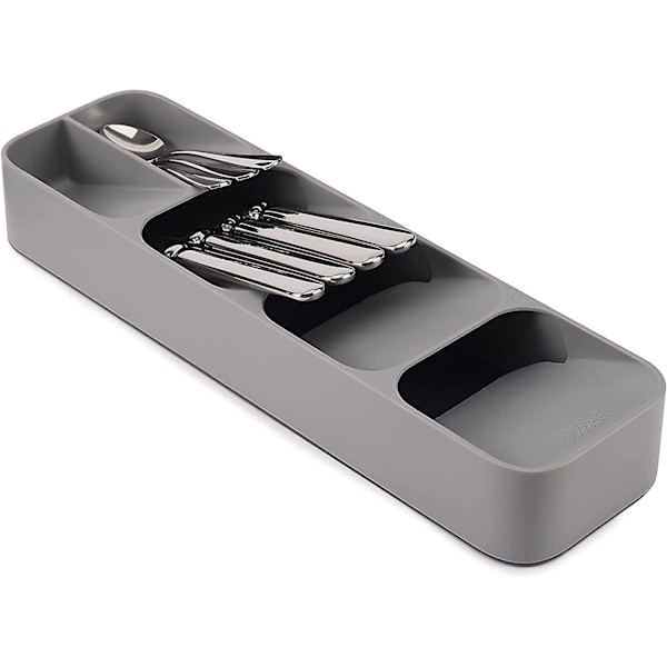 Joseph Joseph Drawer Store - Kompakt Bestikkskufforganisator, 5 Rom, Holder 24+ Deler - Grå