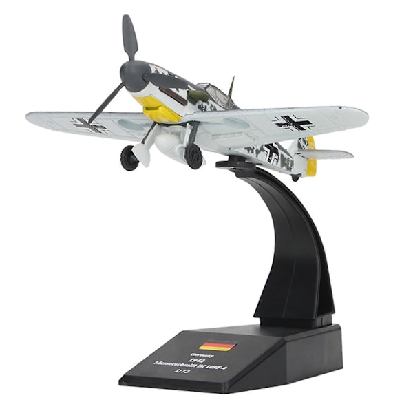 BF109 Jaktplan Modell 1:72 Skala Hög Detalj Legering Flygplan Samlarobjekt