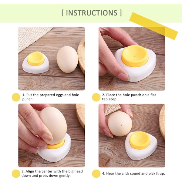2 stk. Eggevisp, halvautomatisk kjøkkenbar matlagingsverktøy, kyllingpunch eggseparator