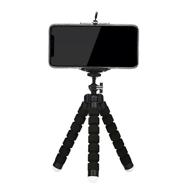 Svart Tripod Böjbart Stativ Kamerastativ Mobilkamera