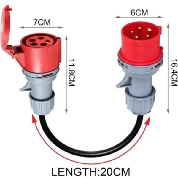 CEE 32A - 16A sovitin