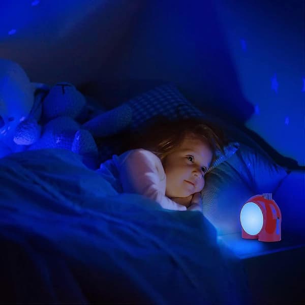 Divoom Planet-11 - Trådløs Smart Bordlampe, Programmerbar Stemningsbelysning Med Rgb Led, rød