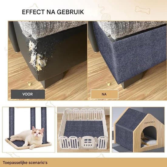 Klorematte for katter - For å beskytte tepper - sofaer - møbelbeskyttelsesmatter (30x100cm) - mørkegrå-30*100cm