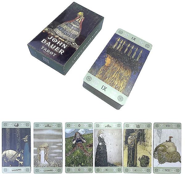 John Bauer Tarotkort Prognos Ödes Spådom Deck Familjespel Brädspel