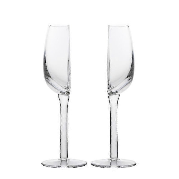 Stilige halve vinglass for par - Perfekt for jubileer og romantiske arrangementer