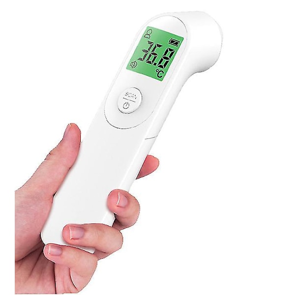 Infraröd termometer för panna, beröringsfri medicinsk termometer, med LED-display, feberlarm och minnesfunktion