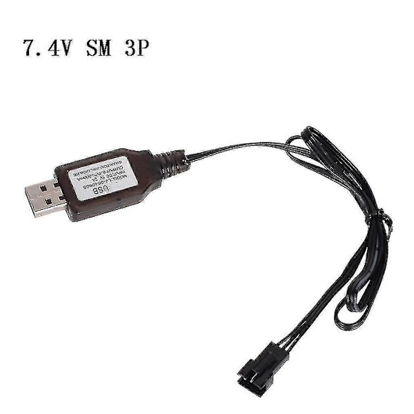 2024 Ny 6.4v/7.4v Lader Litium Ion Batteri Sm-3p Er Egnet For Fjernkontroll Leker) Sn1194