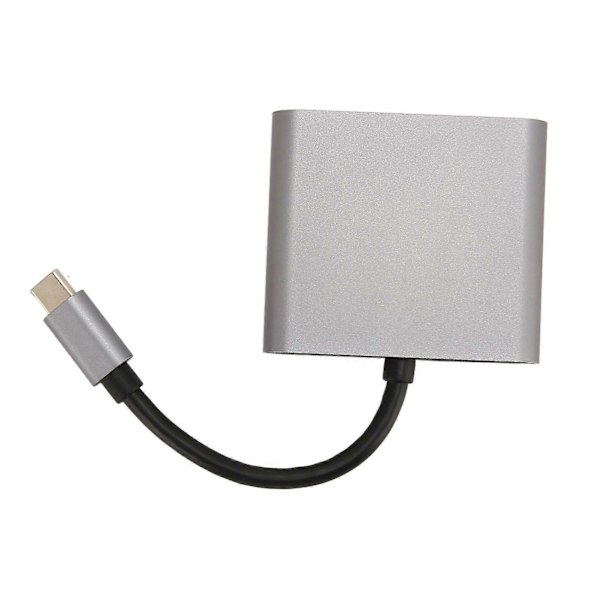Type C - Kaksois-HD-sovitin USB C - Kaksois-HD-telakointiasema MST Moninäyttö HD 4K -sovitin