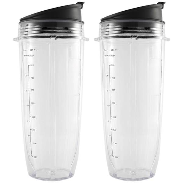 32 unssin kuppi tiiviillä kannella Nutri Ninja 1000W & Dual Blender -tehosekoittimille