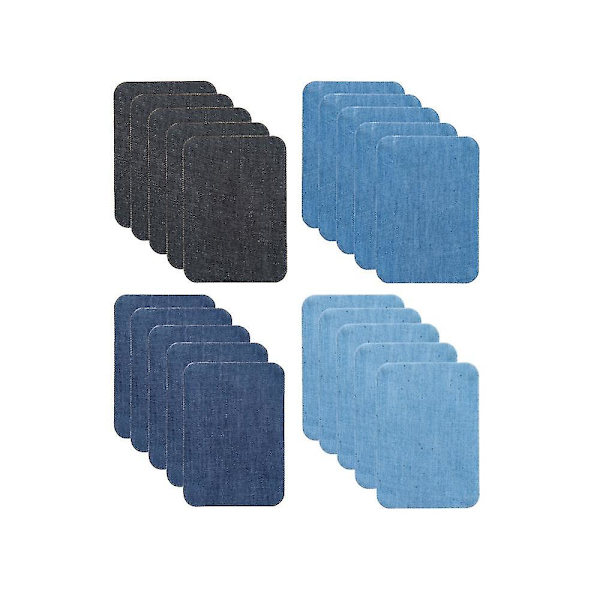 Strygemærker Stryge Denim Mærker Reparationssæt Jeans, Jakker, 20 stk.
