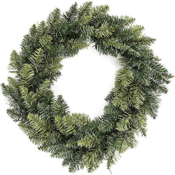 Juledekoration Kunstig Krans Grøn 2 Toner D 40 Cm