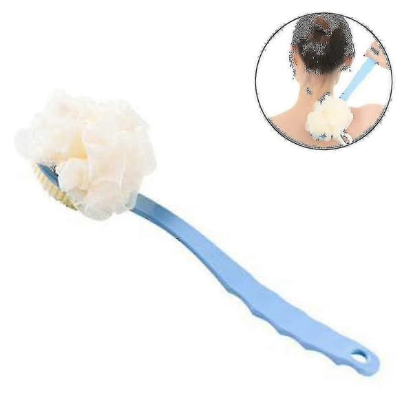 Brusebørste med børster og loofah