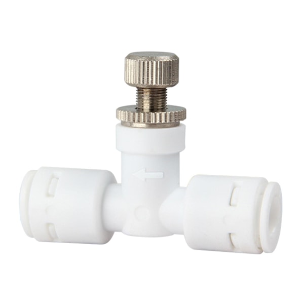 Uppgraderingsvattenventil Mikrojusterbar Vattenflödesregulator 1/4\" Snabbkoppling