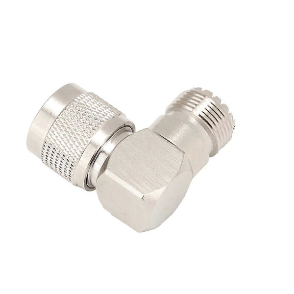 2 stk. N Hann til UHF Hunn Albueadapter RF Koaksialadapterkontakt for Radioantenne
