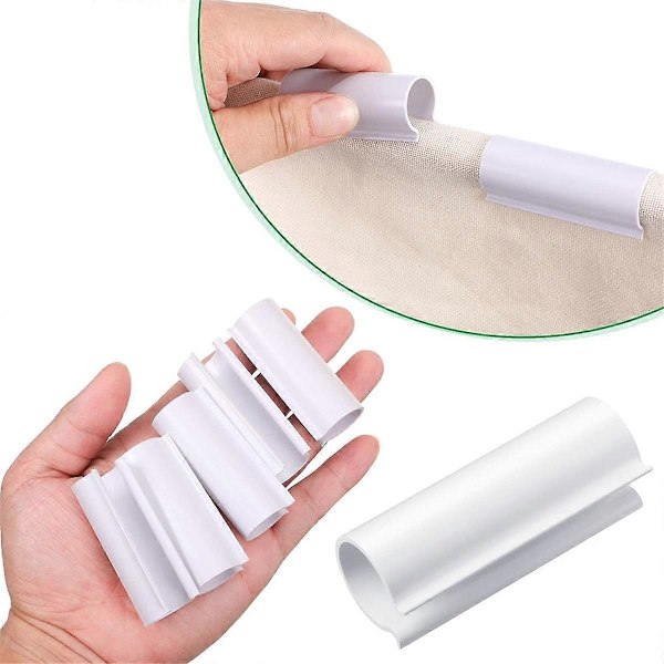 32 Stycken Snäppklämmor för PVC-rör Växthus, Radskydd, Poolskyddsklämmor, Skydd, Fågelskydd (för 1/2 tums PVC-rör)