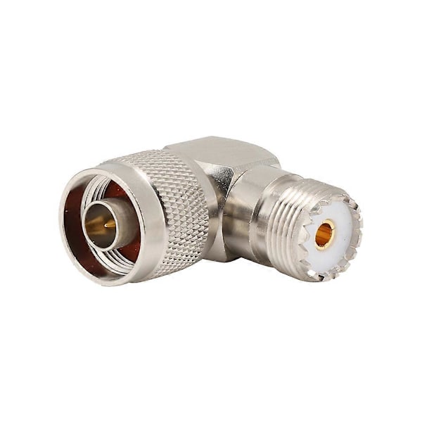 2 stk. N Han til UHF Hun Albue Adapter RF Koaksial Adapter Konnektor til Radioantenne