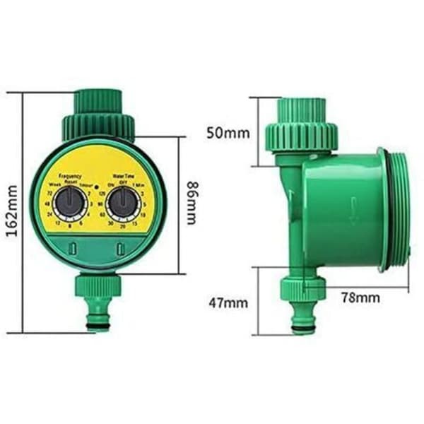 Automatisk vanningsur, programmerbar digital slangekran smart timer sprinkler vanningssystemkontroller for hage gård plen blomst