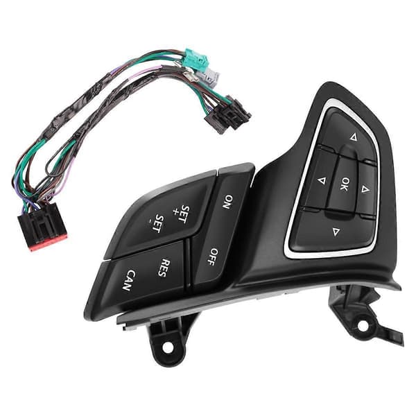 Til Focus Mk3 2015-2017 Cruise Control Kontakt Multifunktionsrat Knap Bluetooth Audio Knap (Uden Lim)