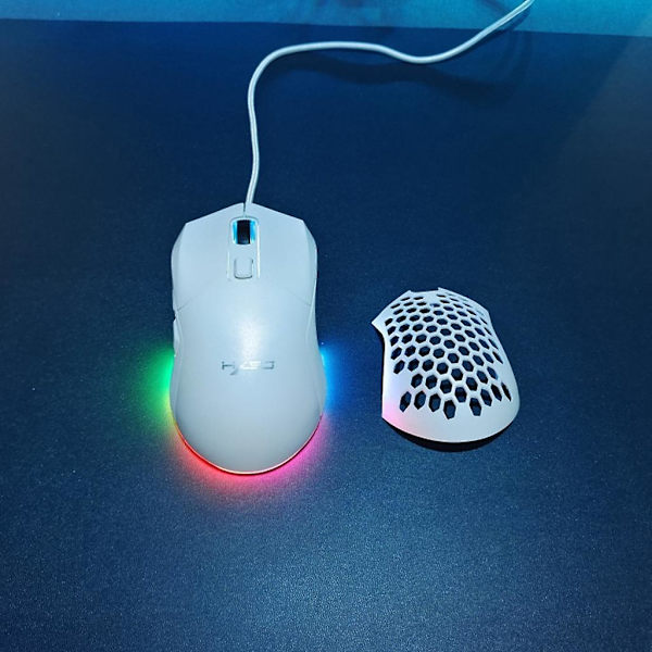 Honeycomb Shell Kablet Rgb Gaming Mus, Pc Gaming Mus Med 7 Knapper