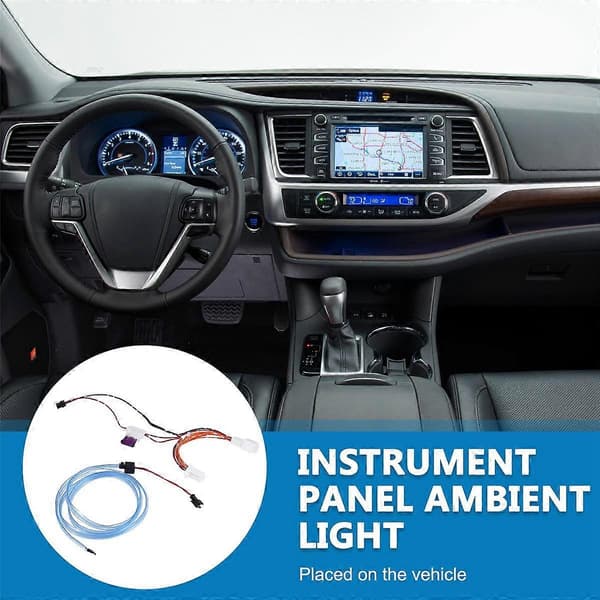Bil Blå LED Central Kontrol Instrumentpanel Ambient Lys til 2013 2014 2015 2016 2017 2018 2019