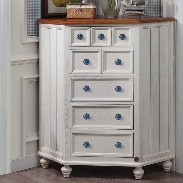 Ceramic Drawer Knobs, Cabinet Handles, 6-Piece Set, Glazed Ceramic Drawer Knobs with Pumpkin-Shaped Decorative Door Handles