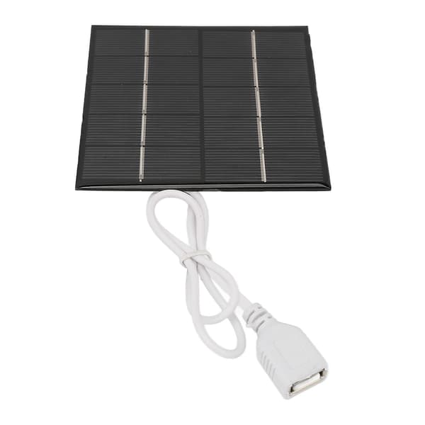 Mini USB Solcellepanel 1.2W 5V Lett Bærbar Polykrystallinsk Silisium for Mobiltelefoner