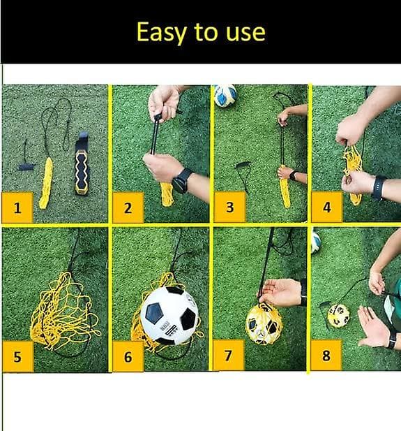 Fotbollsträningsutrustning - Soloträningsträningskit med bollnät och hand