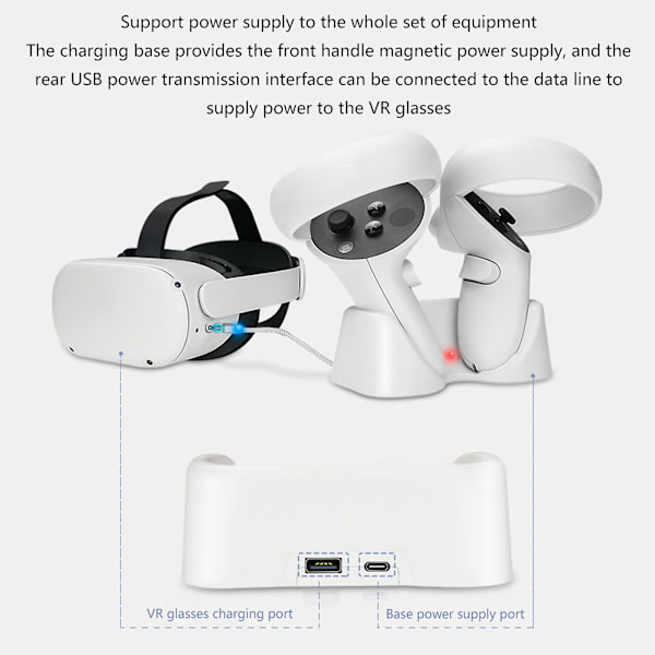 Magneettinen lataustelakka Oculus Quest 2:lle, työpöydälle, kotiin ja toimistoon