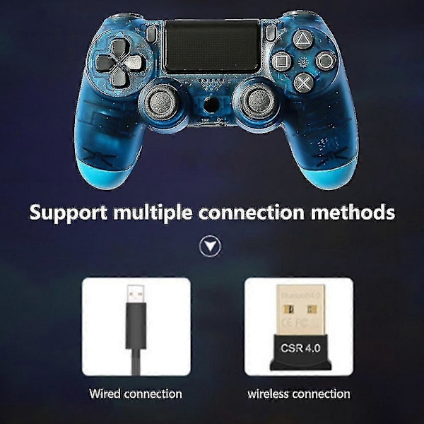 Dualshock 4 langaton ohjain Playstation 4:lle - Glacier Blue TY
