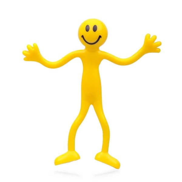 Bevægelig Legetøjsfigur / Bøjelig Mand - Smiley