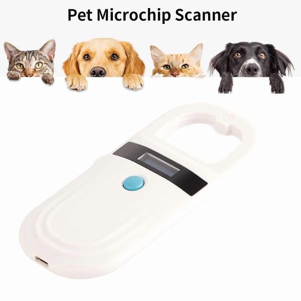 NestNiche Pet Microchip Scanner Reader, FDX-B EMID Chip ID Scanner med OLED Display Skærm USB Genopladelig til Chip Registrering Kæledyrsadministration