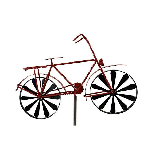 Jern Vindspinner, 130 cm H Sykkel Vindspinnere, Sykkel Stake Dekor, Ute Hagedekorasjon For Pat