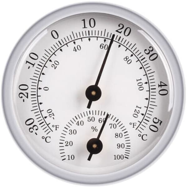 2 stk. mini innendørs utendørs termometer hygrometer trådløst 2-i-1