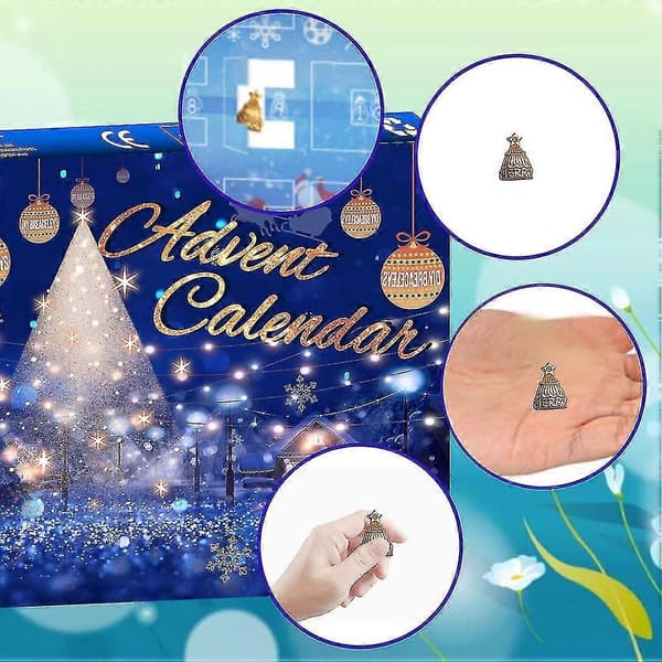 Julkalender med 24 Nummer, Blind Box, DIY Armband, Julkalender för Barn, Blind Box Present