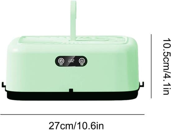 Portable Dryer with Timer Function, Compact Clothes Drying Machine for Apartments and RVs.