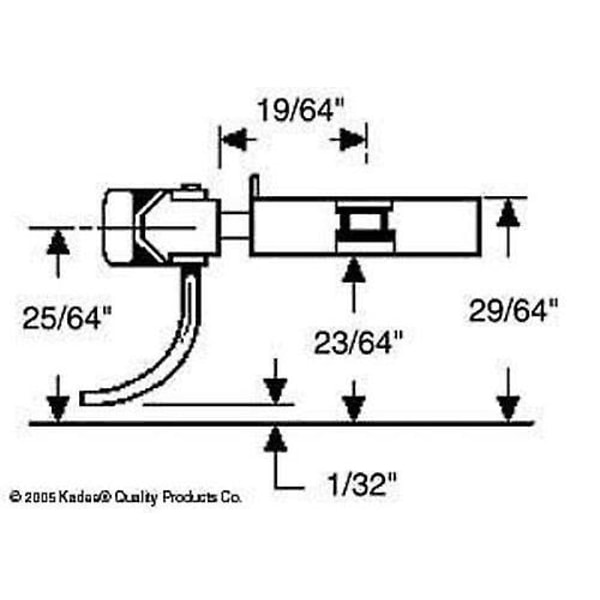 Kadee KDE5 Universal Metallkoppel och Isolerad Draglåda Metall Medium (9/32\") Centrerad Skaft HO (1:87) Reservdelar [HO] Skala modell