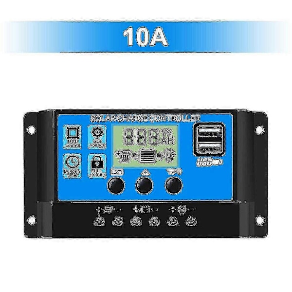 300w 12v/24v Solpanel Sæt Kit Batteri Klips Oplader + 40a Controller Til Bil Rv Campingvogn