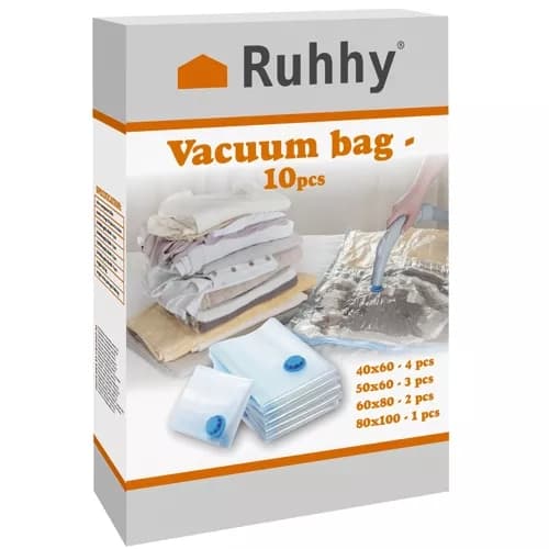Vacuum Bags in Various Sizes - 10 pcs