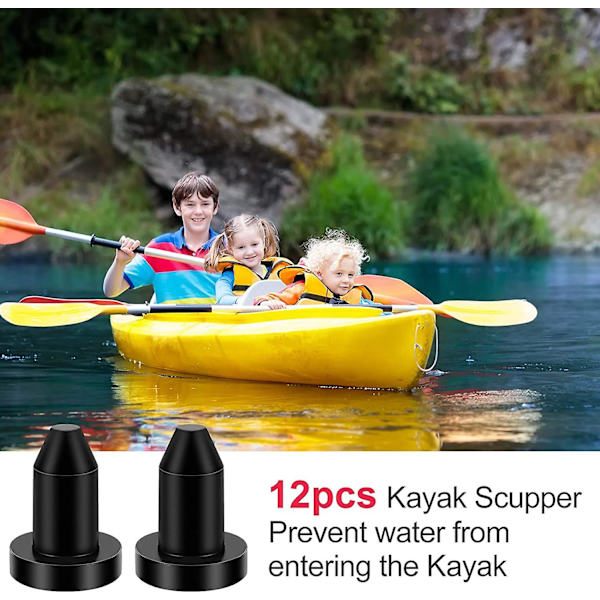 Kajakk Dreneringsplugg Silikon Scupper Plugger Dreneringshull Stopper Propp For De Fleste Fiskebåter Kajakk