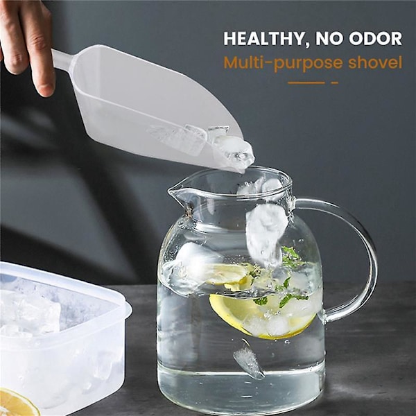 3 Dele Palle Isskraber Form Plastik Scoop - Transparent