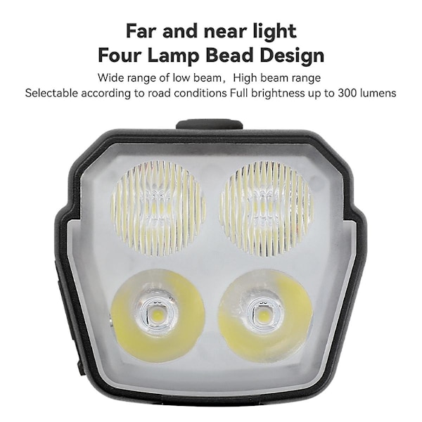 120dB Pyörän Torvivalo Pyörän Etuvalo 2 in 1 Pyörän Etuvalo 4LED Ulkokäyttöön Maastopyörään