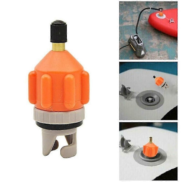 Uppblåsbar Båt Sup Pump Adapter Kvalitetsgummi Båt Pontoner Luftventil Adapter Konverter Tillbehör
