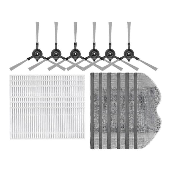 Til Robotstøvsuger E5 Moppefilter Sidebørste Vaskeklud Tilbehør Udskiftning