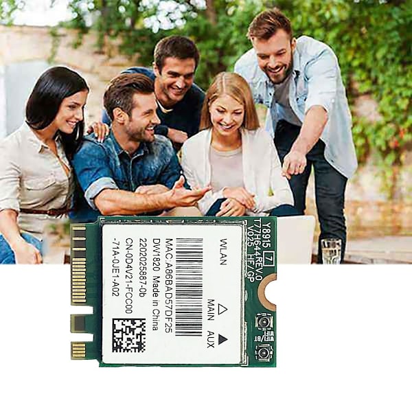 DW1820 QCNFA344A Trådløst Netværkskort 2.4G+5G Dual-Band Gigabit Bluetooth 4.1 NGFF Netværkskort Su