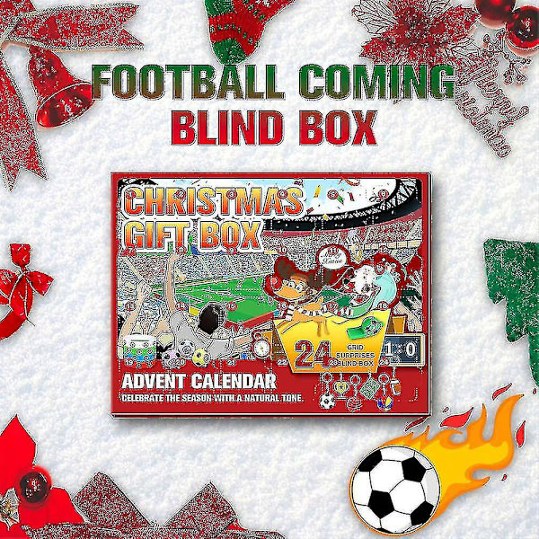 Adventskalender 2022 för Pojkar VM-tema Fotboll Leksaker Leksaker för 3-12 år gamla barn